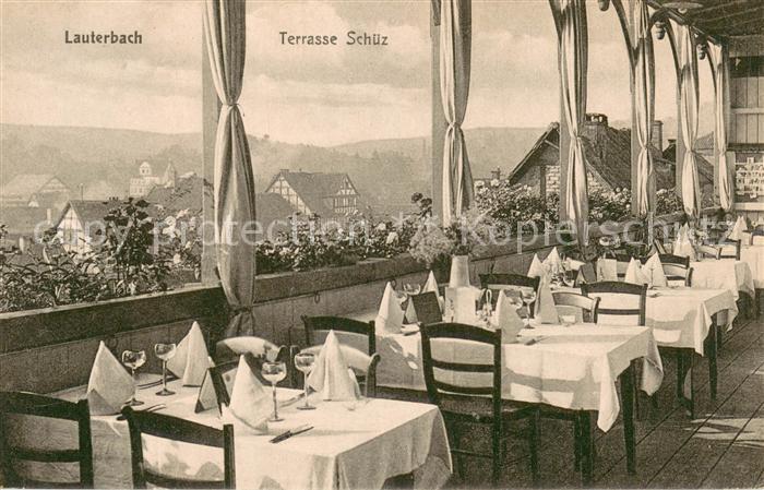 Lauterbach Hessen Hotel Terrasse Schuez
