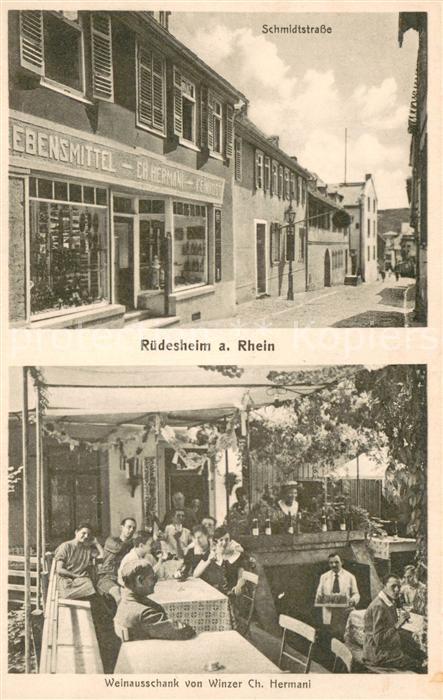 Ruedesheim am Rhein Schmidtstrasse Weinausschank von Winzer Ch Hermani