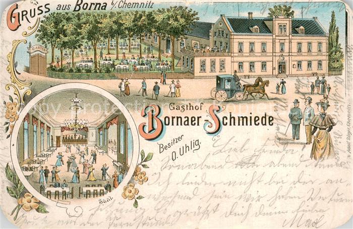 Borna Chemnitz Gasthof Bornaer Schmiede Saal