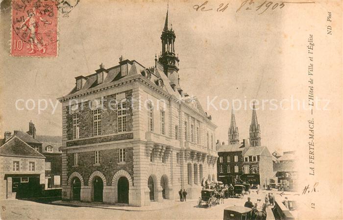 La Ferte-Mace 61 Hotel de Ville et l'Eglise