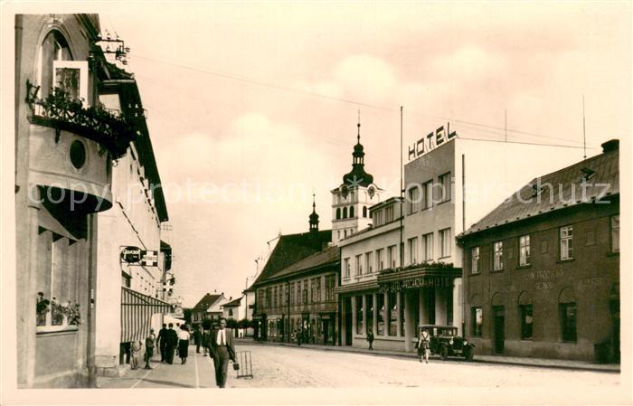 Chlumec Cidlinou Chlumetz Zidlina Strassenpartie Hotel