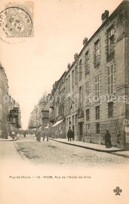 Riom Puy-de-Dome Rue de l’Hotel de Ville