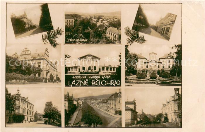 Lazne Belohrad Bad Bielohrad CZ Hotel Strassenpartie Panorama Annenske Slatinne