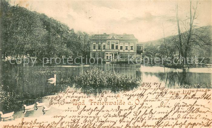 Bad Freienwalde Papenmuehle Schwanenteich