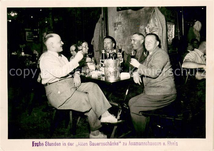 Assmannshausen Rhein Frohe Stunden in der Alten Bauernschaenke