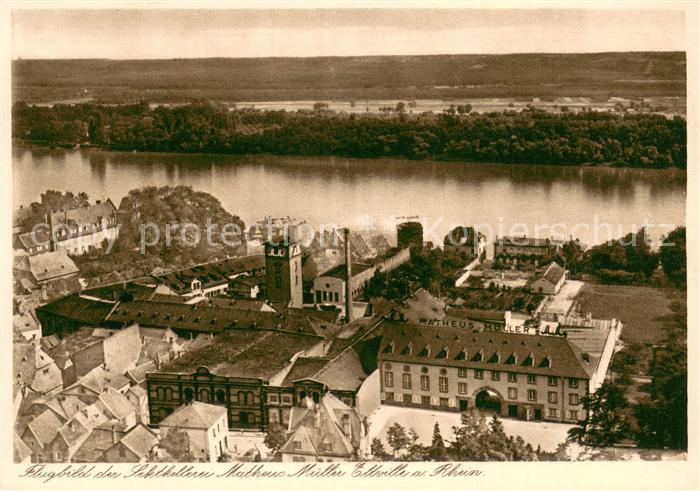 Eltville Rhein Sektkellerei Matheus Mueller Fliegeraufnahme