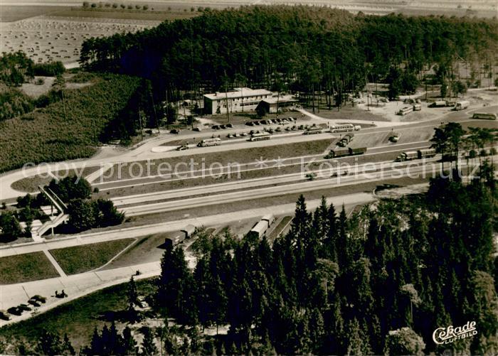 Pfungstadt Autobahn Rasthof Pfungstadt Fliegeraufnahme