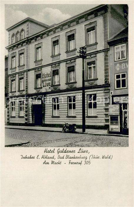 Bad Blankenburg Hotel Goldener Loewe