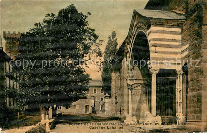 Embrun Porche de la Cathedrale Tour Bruno Caserne Laharpe