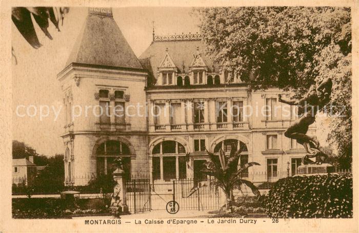 Montargis 45 La Caisse d’Epargne Le Jardin Durzy