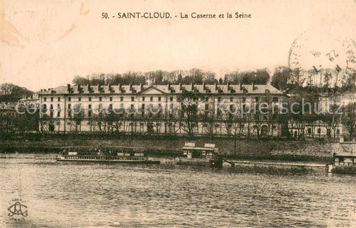 Saint-Cloud 92 Paris La Caserne et la Seine