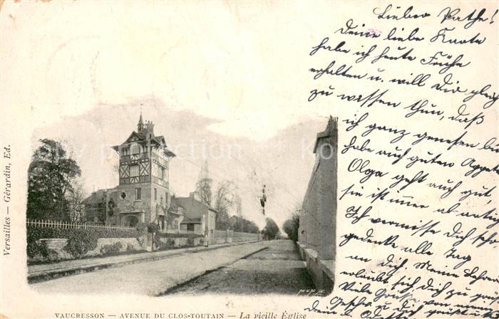 Vaucresson Avenue du Clos Toutain La vieille Eglise