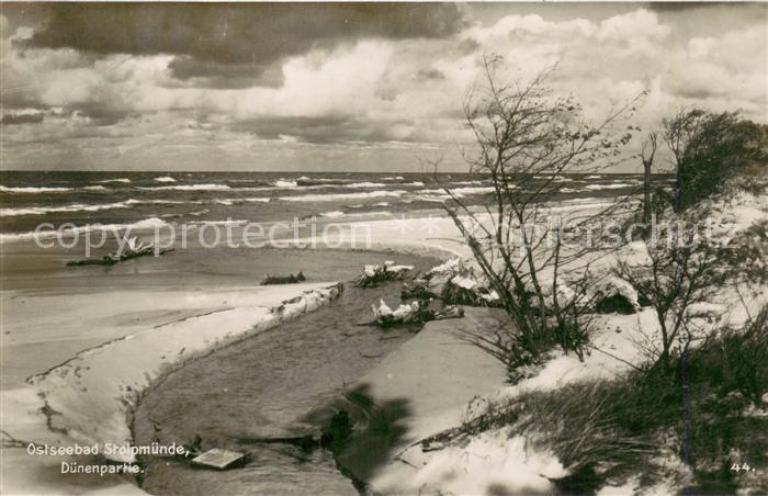 Stolpmuende Ustka Ostseebad Pommern Duenenpartie