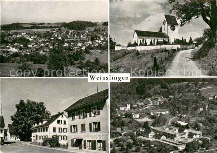 Weisslingen Panorama Kirche Ortspartie Fliegeraufnahme