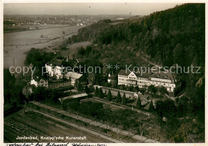 Jordanbad Kneippsche Kuranstalt Fliegeraufnahme