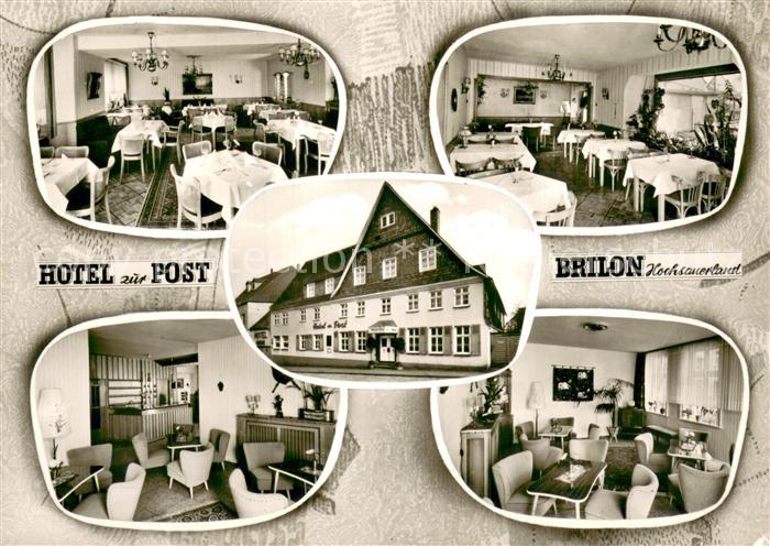 Brilon Hochsauerlandkreis NRW Hotel zur Post Gastraeume