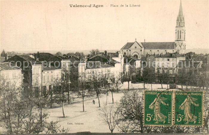 Valence d Agen Place de la Liberte
