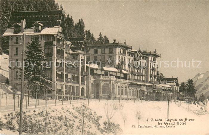 Leysin VD Le Grand Hotel en Hiver