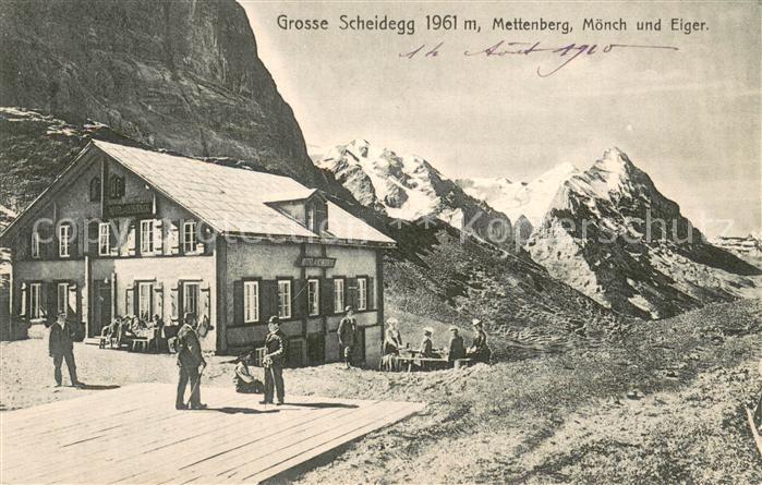 Grosse Scheidegg Mettenberg Moench und Eiger