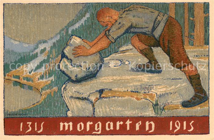 Morgarten ZG Kuenstlerkarte