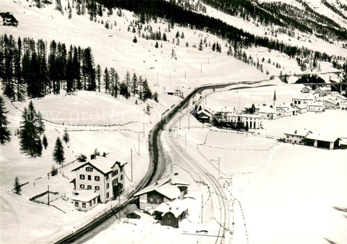 Cinuos-chel GR Hotel Pension Veduta Fliegeraufnahme