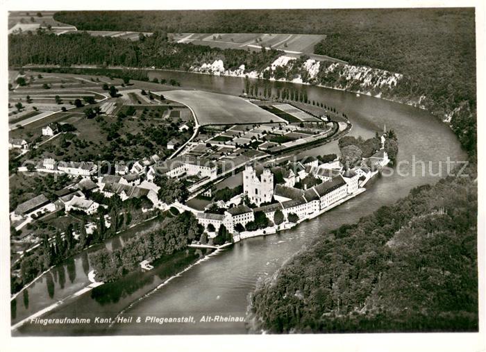 Alt-Rheinau ZH Fliegeraufnahme Kant Heil und Pflegeanstalt