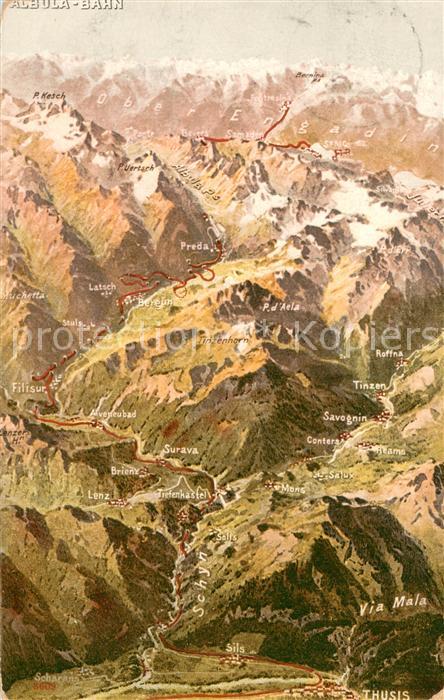 Albulabahn GR Panoramakarte