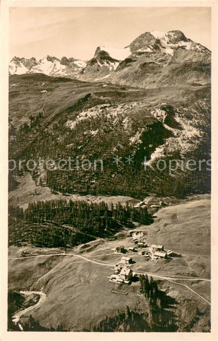 Crasta Fextal GR Fliegeraufnahme mit Ober-Engadin Piz della Margna