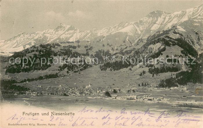 Frutigen BE mit Niesenkette