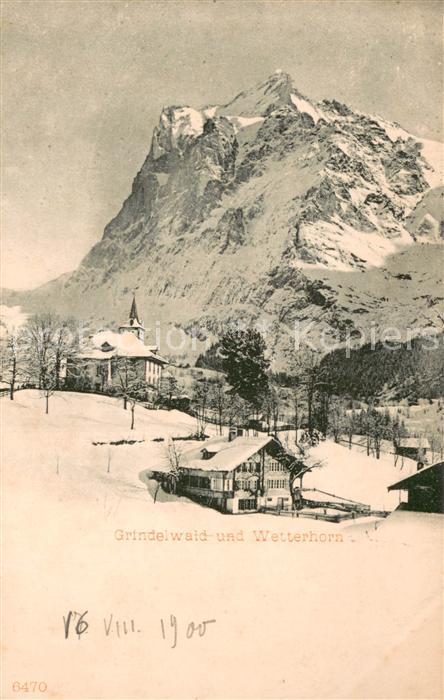 Grindelwald BE mit Wetterhorn