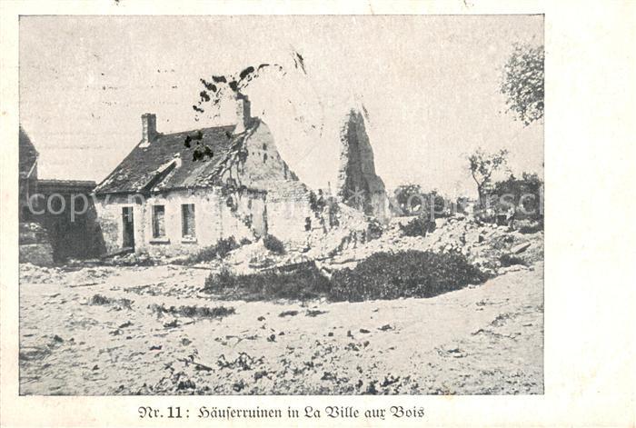 La Ville-aux-Bois 02 -les-Dizy Haeuserruinen