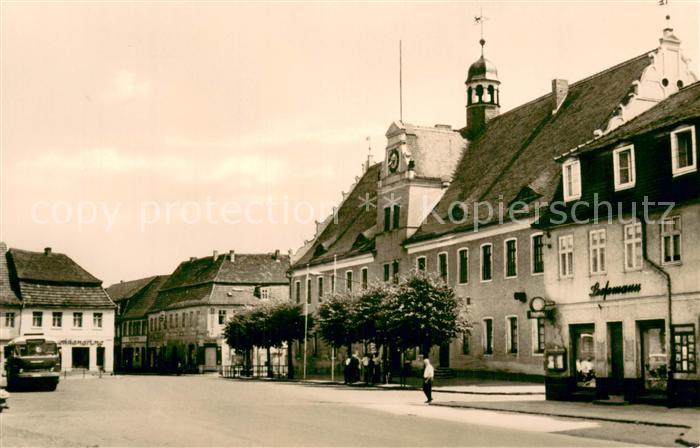 Herzberg Elster Karl Marx Platz mit Rathaus