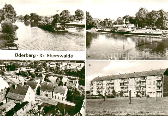 Oderberg Mark Oderpartie Schiffsmuseum Blick vom Albrechtsberg Neubauten am Plat