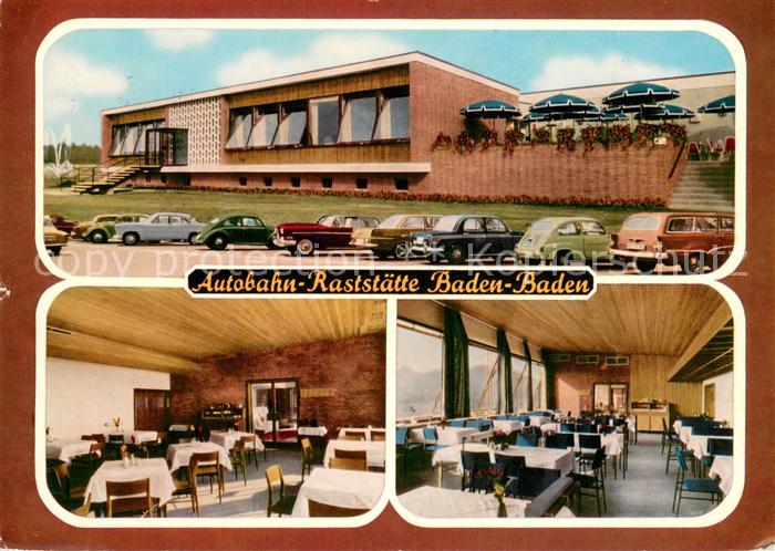 BADEN-BADEN BW Autobahn Raststaette Terrasse Gastraeume