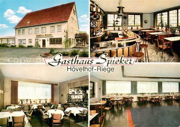 Riege Hoevelhof Gasthaus Spieker Bar Gaststube Festsaal