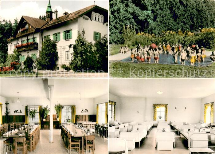 Holzkirchen Oberbayern Schullandheim Linden Freibad Speise und Schlafraum