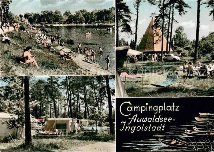 INGOLSTADT  CITY Campingplatz Auwaldsee Kirche Seepartie