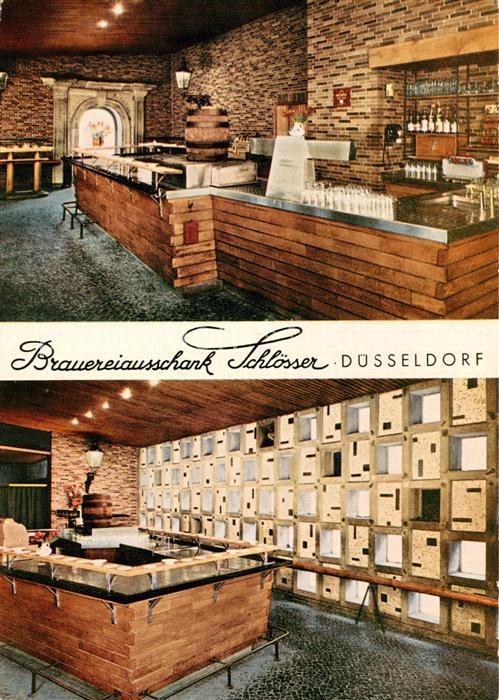 DuessELDORF  CITY Brauereiausschank Schloesser Gastraeume