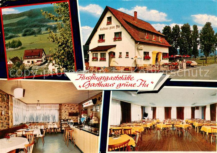 Ahl Gaststaette Pension Zur gruenen Au Gaststube Speisesaal