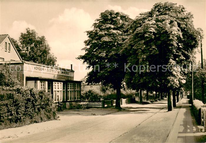 Nienhagen Ostseebad Strandstrasse mit Konsum Gaststaette Minerva