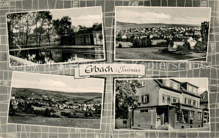 Erbach Rheingau Freibad Panorama Lebensmittelgeschaeft Beuerbach