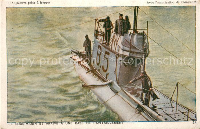 U-Boot Unterseeboot Submarine Sous-Marin Le Sous-Marin B.5.