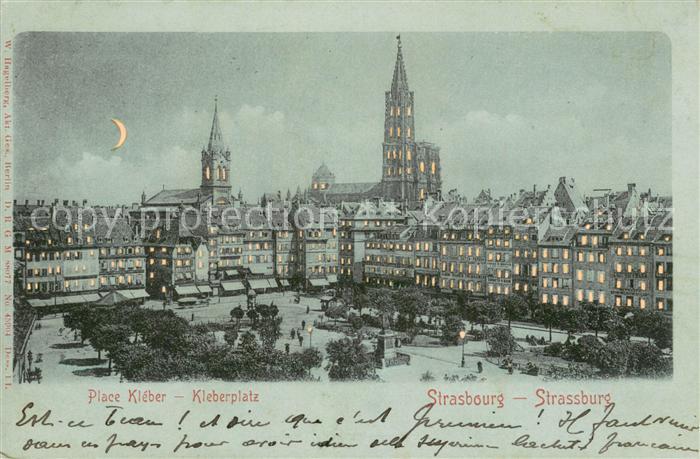Mondscheinkarte Strassburg Kleberplatz