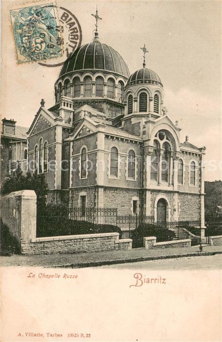 Kapelle Gebaeude Biarritz La Chapelle Russe