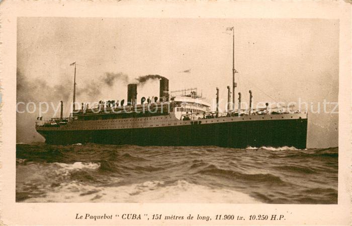 Dampfer Oceanliner Le PaquebotCUBA
