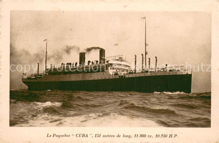 Dampfer Oceanliner Le Paquebot CUBA