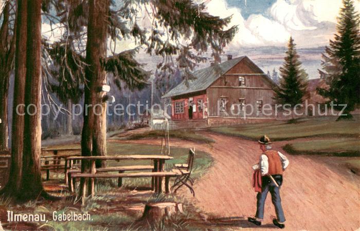 Gabelbach Thueringen Ilmenau Natur