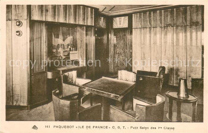 Dampfer Oceanliner FRance Petit Salon