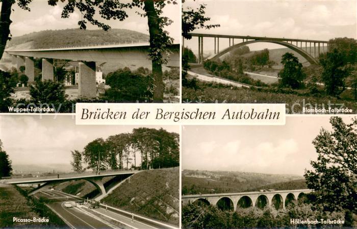 Autobahn Bruecken der Bergischen Autobahn