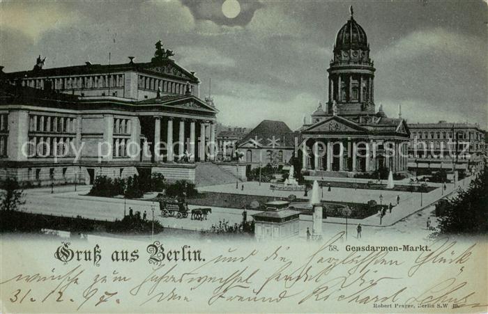 Pferdebahn Gensdarmen Markt